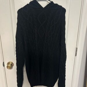 Edikted Cable Knit Hooded Sweater